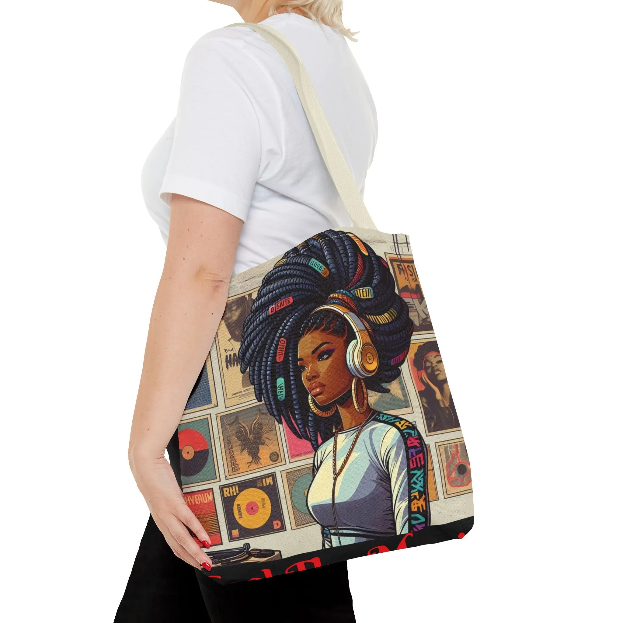Feel The Music Tote Bag (AOP) #FM1