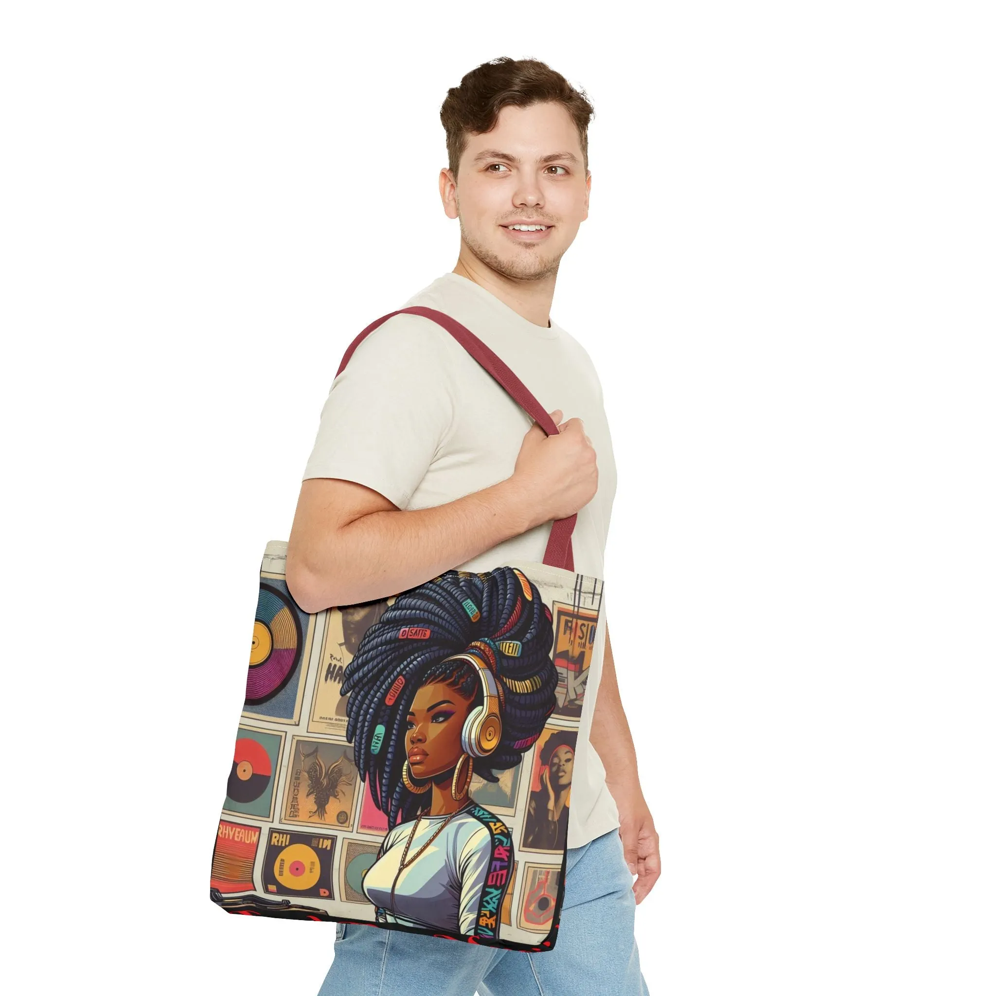 Feel The Music Tote Bag (AOP) #FM1