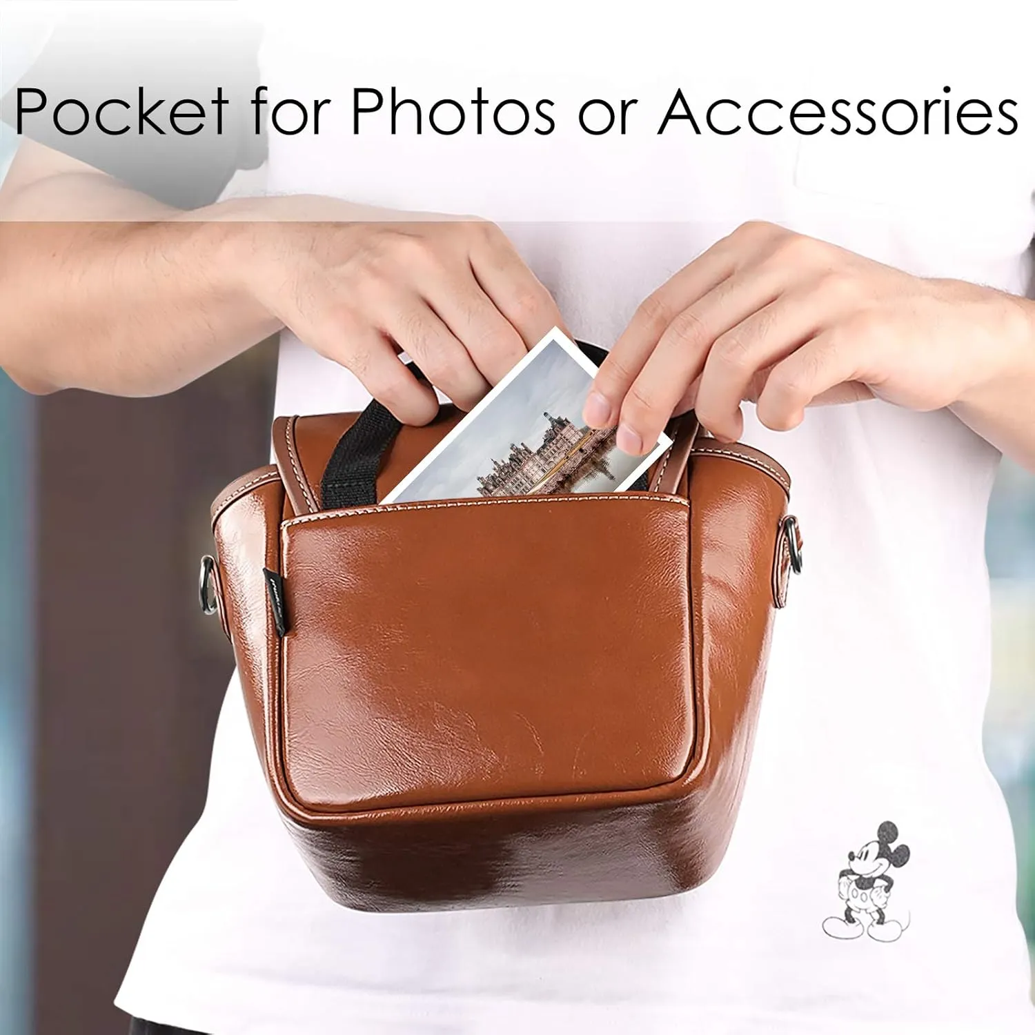FINTIE Camera Bag Compatible with Polaroid Now  Generation 3rd/2nd/1st I-Type, Polaroid Flip, OneStep 2 VF, I-2 Instant Film Camera Travel Shoulder Case with Adjustable Strap Accessories