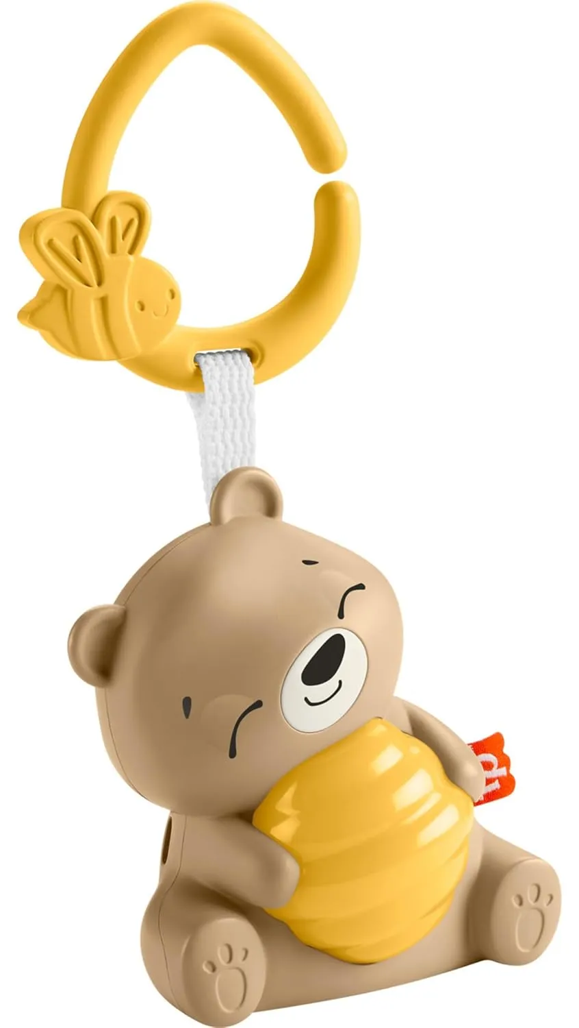 Fisher Price Baby Toy Beary Soothing Portable Sound Machine with Music, Night Light & Customizable Timer for Newborns 0  Months