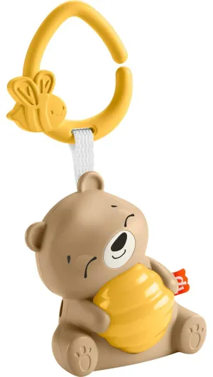 Fisher Price Baby Toy Beary Soothing Portable Sound Machine with Music, Night Light & Customizable Timer for Newborns 0  Months