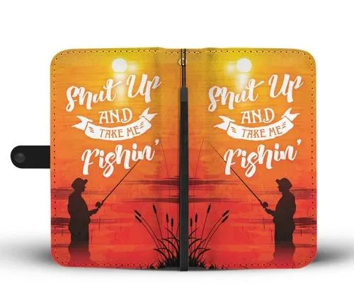 Fishing Wallet Phone Case with RFID Blocker