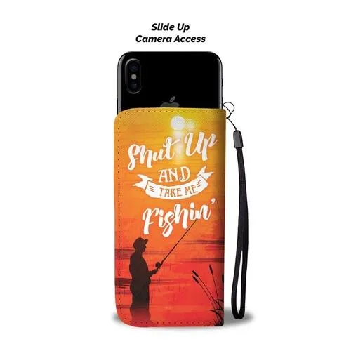 Fishing Wallet Phone Case with RFID Blocker
