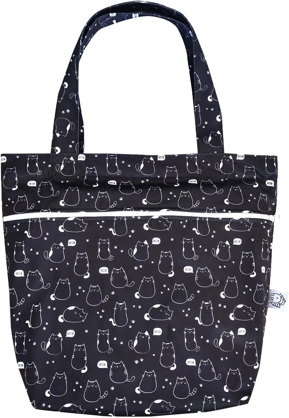 FLOCK THREE Leak Proof Large Tote Pool Bag Shoulder Handbag Water Proof with Zipper for Baby Care Sports Gym Grocery Travel