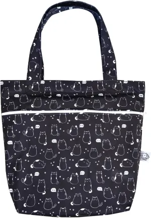 FLOCK THREE Leak Proof Large Tote Pool Bag Shoulder Handbag Water Proof with Zipper for Baby Care Sports Gym Grocery Travel