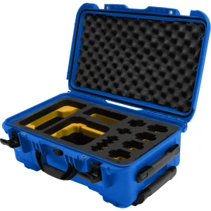 Foama Wheeled Carry-On Hard Case with Foam Insert for Sony FX-6 (Blue/Yellow, 28.5L)