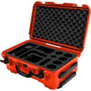 Foama Wheeled Carry-On Hard Case with Foam Insert for Sony FX-6 (Orange/Black, 28.5L)