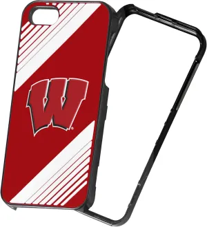 FOCO Forever Collectibles NCAA 2-Piece Snap-On iPhone 5/5S Polycarbonate Case - Retail Packaging - Wisconsin Badgers