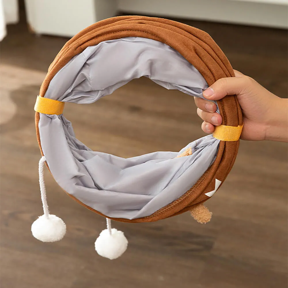 Foldable Straight Tube Design for Easy Storage and Fun Cat Tunnel
