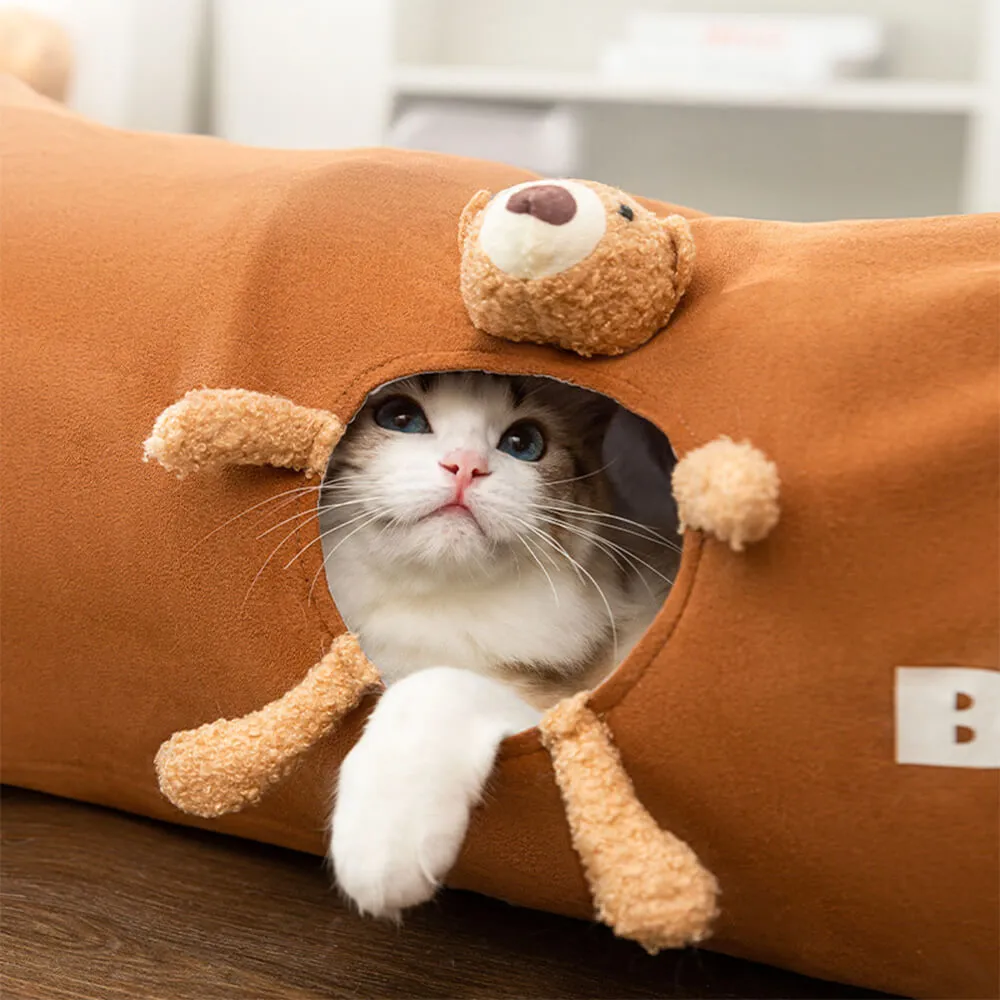 Foldable Straight Tube Design for Easy Storage and Fun Cat Tunnel