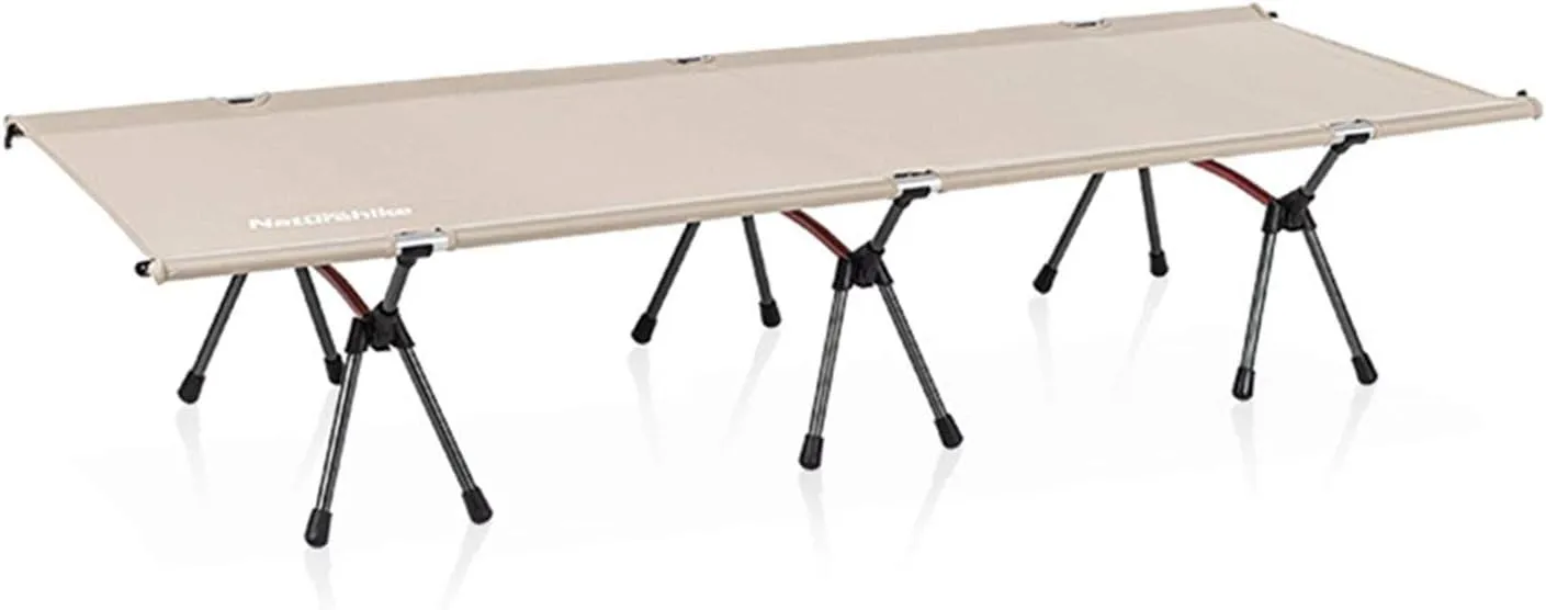 Folding Camping Cot with Storage Bag, Portable Camping Cot Bed for Adults, Compact for Outdoor & Indoor use, Camping, Hiking, Lightweight, Heavy Duty Support 150KG