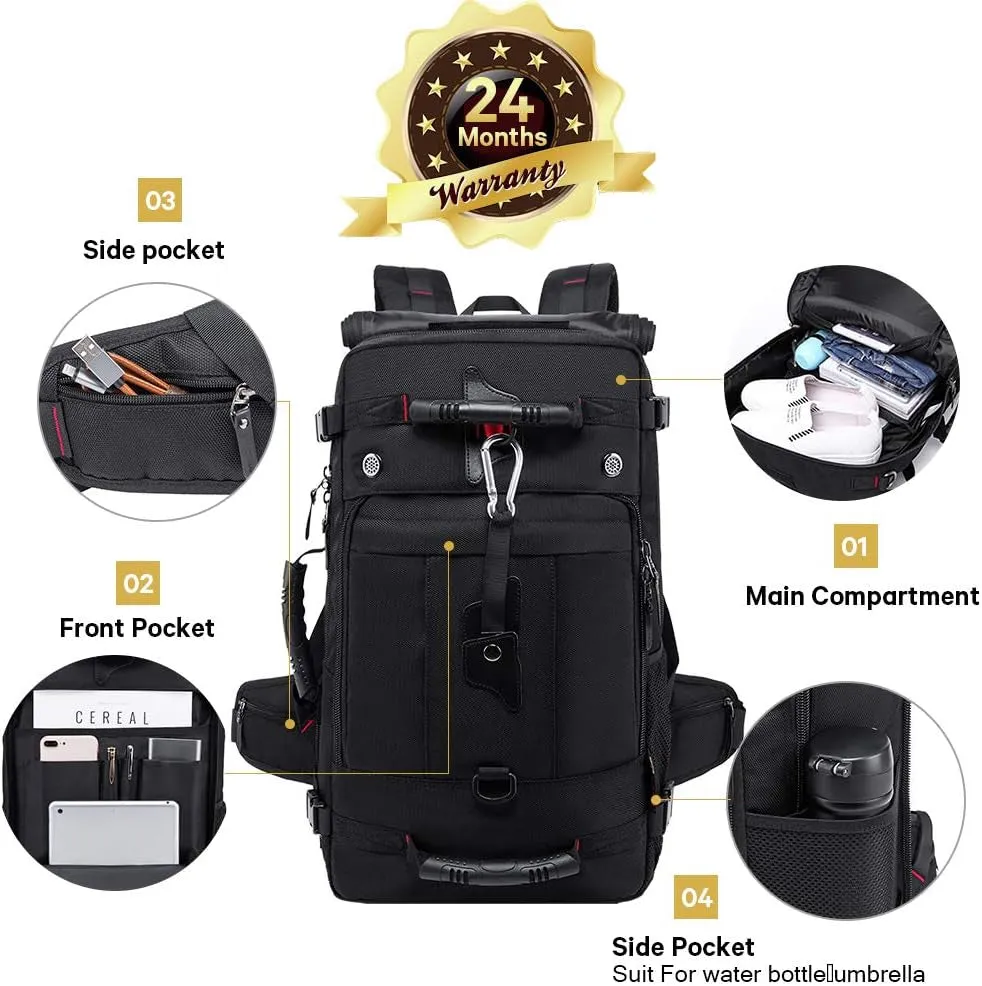 for Adjustable 15.6 35L) Women(Medium Fit Backpack, Backpack on Laptop Travel Duffle Durable Men Bag Time-limited offer Convertible for Inch Carry and
