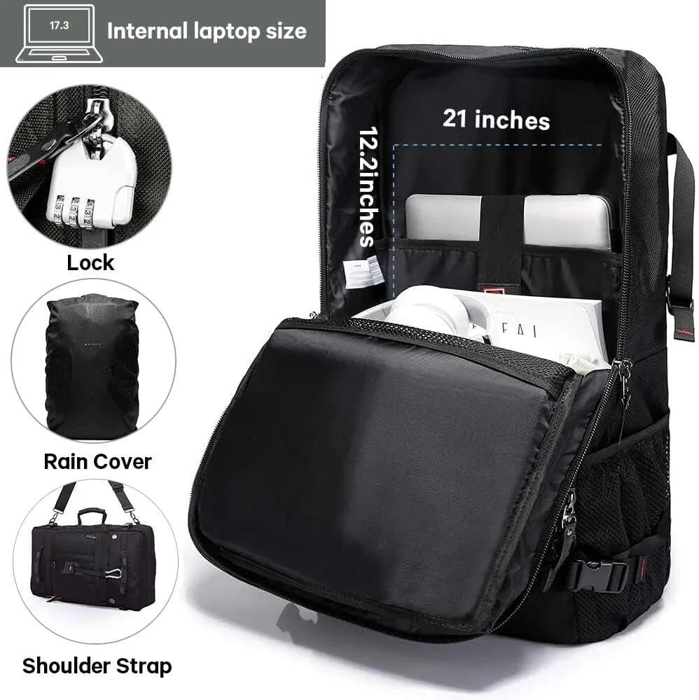 for Adjustable 15.6 35L) Women(Medium Fit Backpack, Backpack on Laptop Travel Duffle Durable Men Bag Time-limited offer Convertible for Inch Carry and
