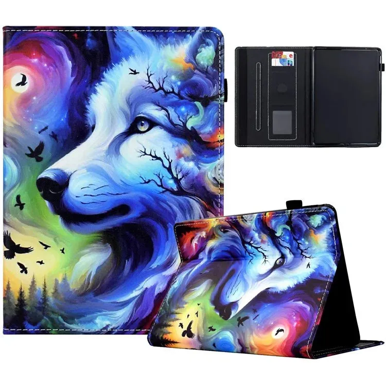 For Amazon Kindle Paperwhite (2024) Case Leather Card Holder Stand E