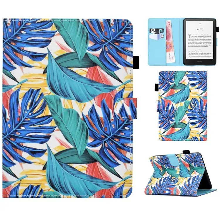 For Amazon Kindle Paperwhite (2024) Case Leather Card Holder Stand E
