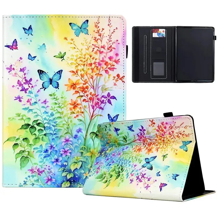 For Amazon Kindle Paperwhite (2024) Case Leather Card Holder Stand E