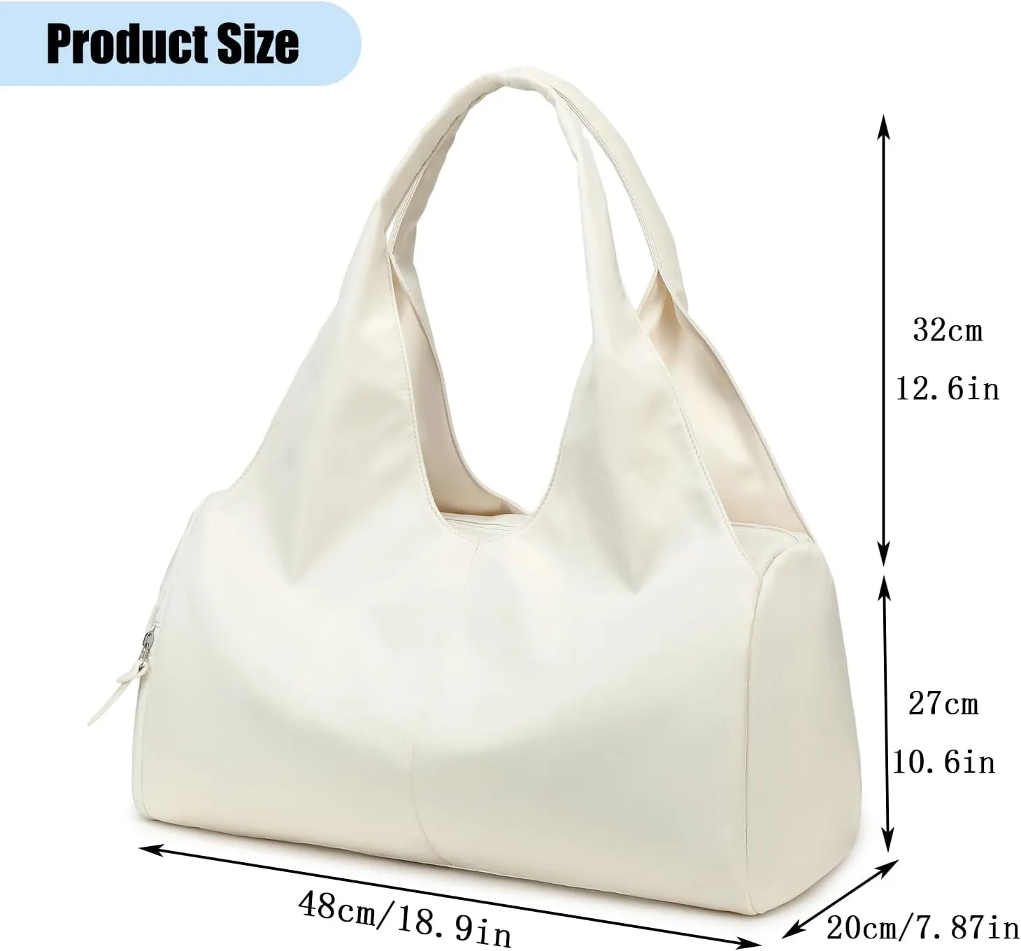 forestfish Yoga Gym Bag for Women with Shoes Compartment & Wet Dry Storage Pockets Lightweight Duffel Bag