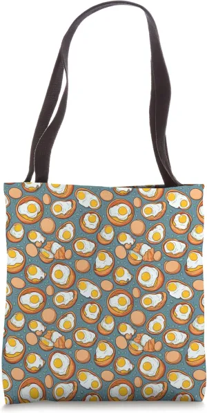 Fried Egg Pattern Tote Bag