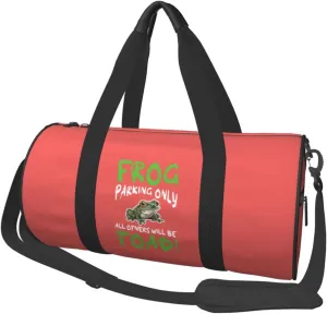 Frog Parking Only All Otners Will Be Toad Duffel Bag Gym Bag Travel Sports Tote Large Foldable Beach Swim Yoga8
