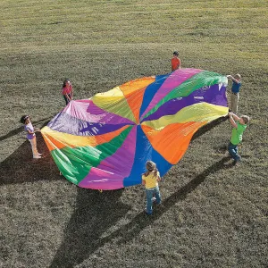 Fun Express 20' Super Sturdy Parachute - 1 Piece - Educational and Learning Activities for Kids