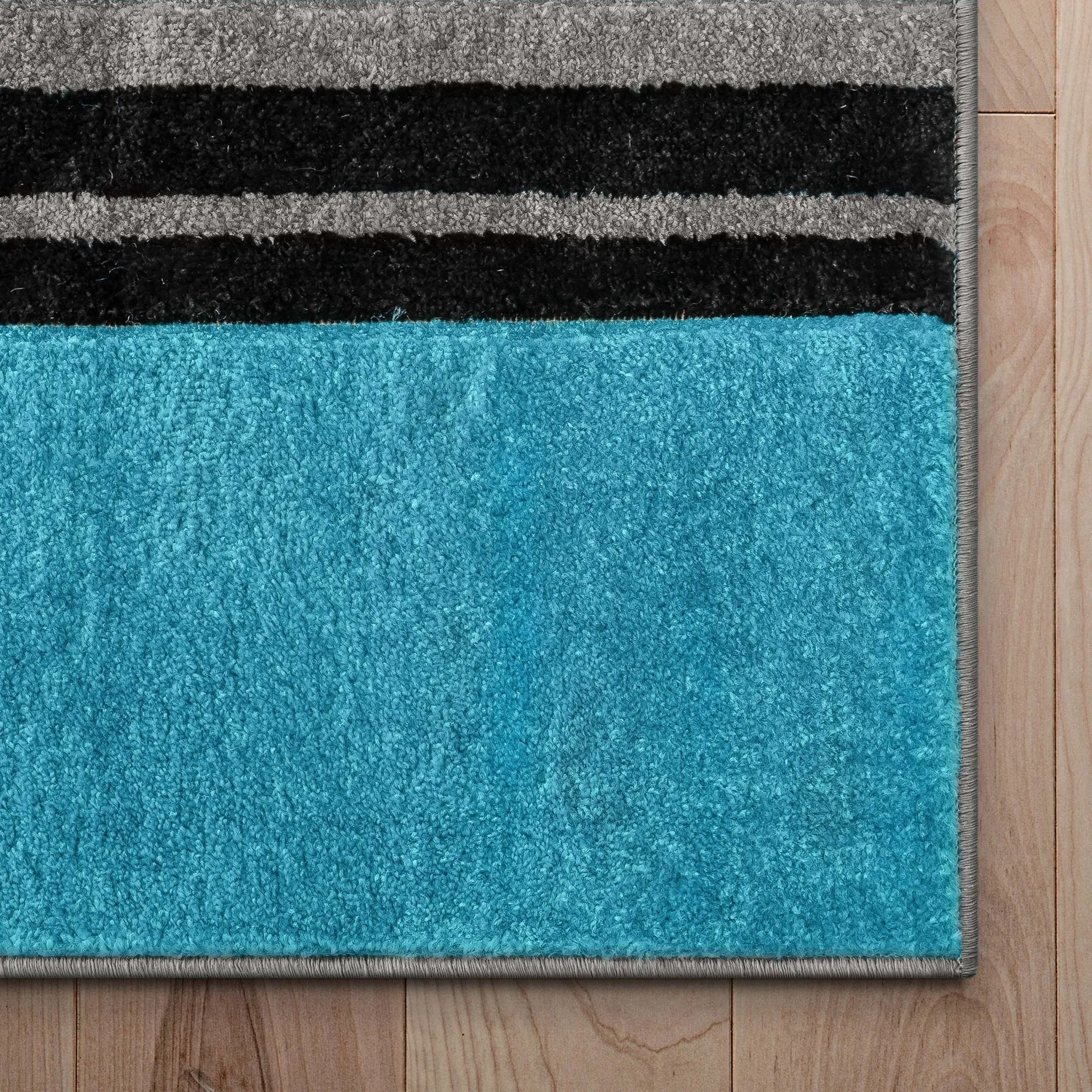 Galaxy Waves Blue Modern Rug