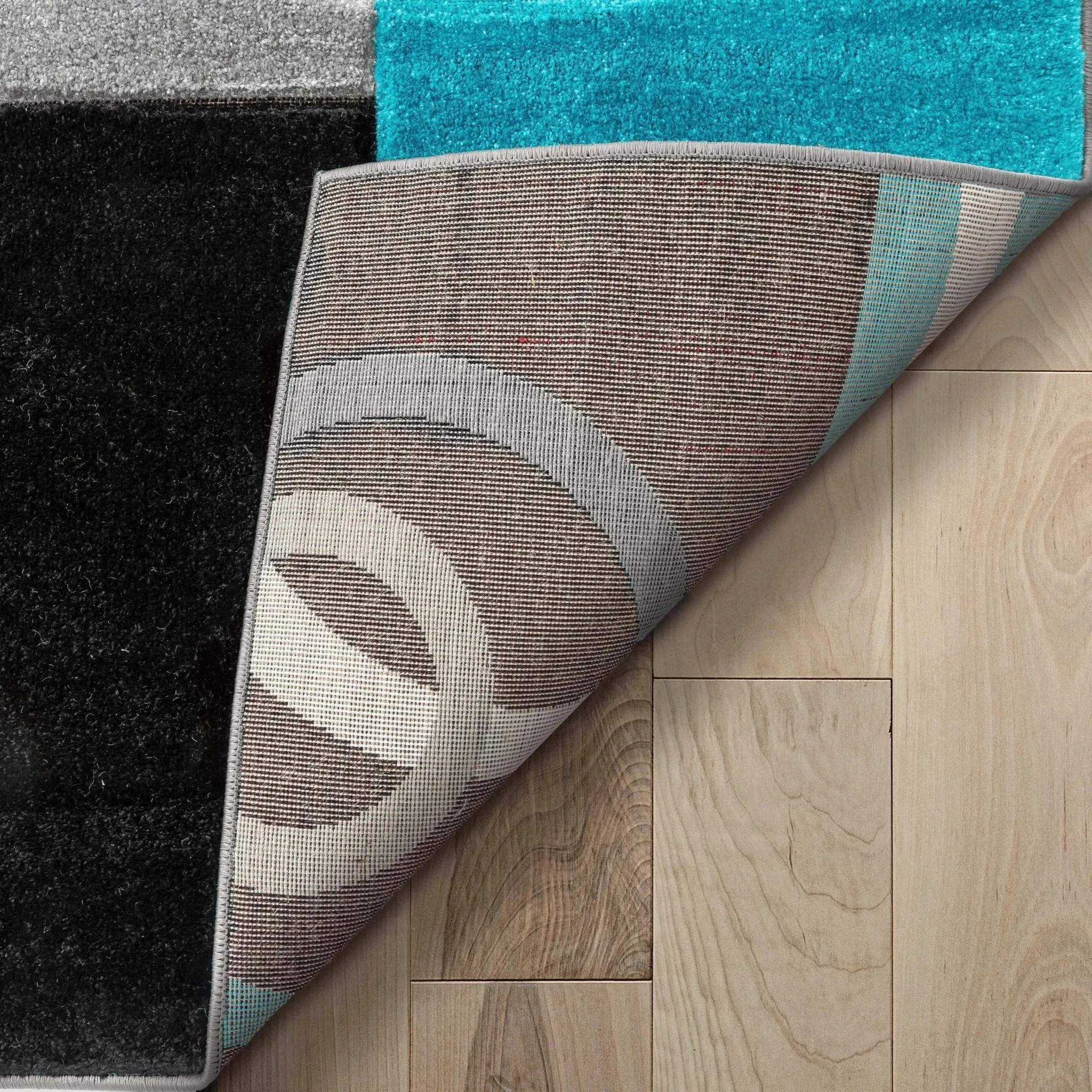 Galaxy Waves Blue Modern Rug