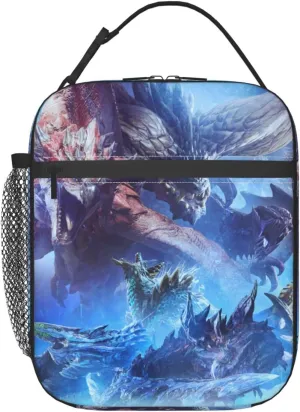 Game Monster Lunch Bag Hunter Insulated Lunch Box Reusable Lunch Tote Bags for Outdoor,Work,Picnic,Beach and Travel