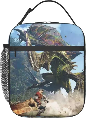 Game Monster Lunch Bag Hunter Insulated Lunch Box Reusable Lunch Tote Bags for Outdoor,Work,Picnic,Beach and Travel