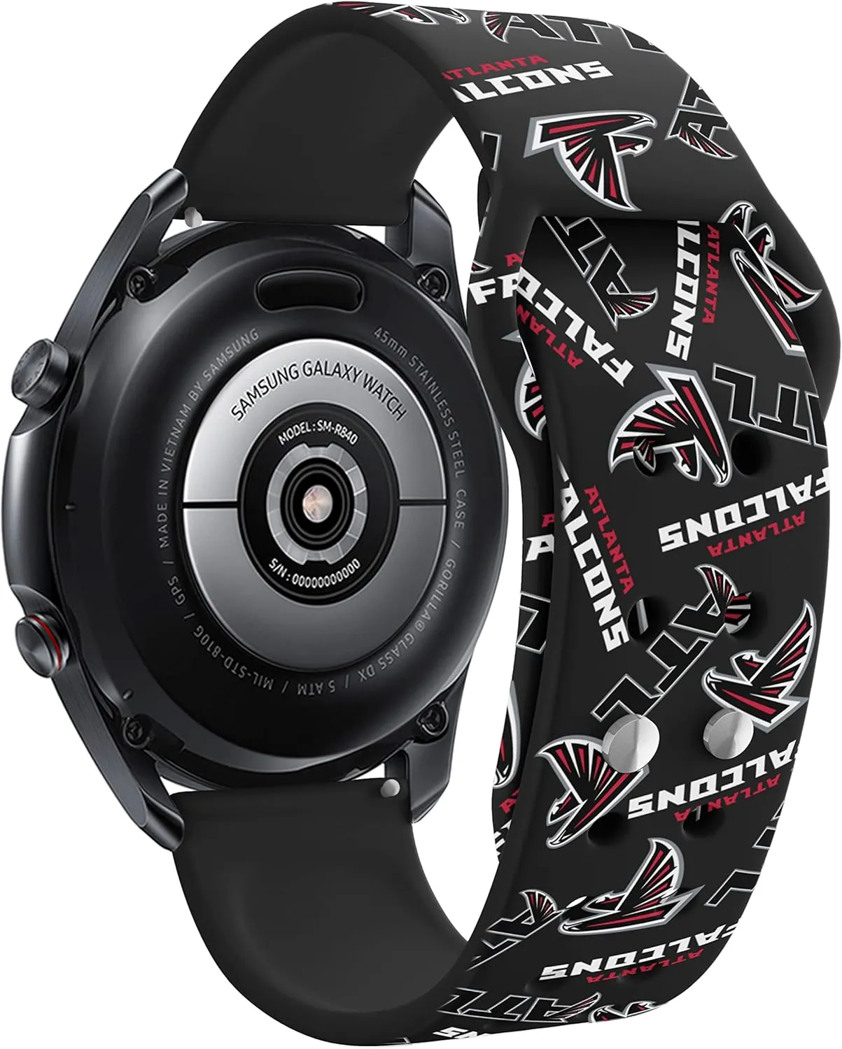 Game Time Atlanta Falcons Quick Change HD Watch Band Compatible with Samsung and More