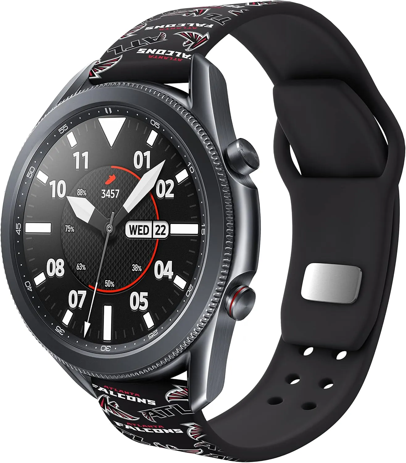 Game Time Atlanta Falcons Quick Change HD Watch Band Compatible with Samsung and More