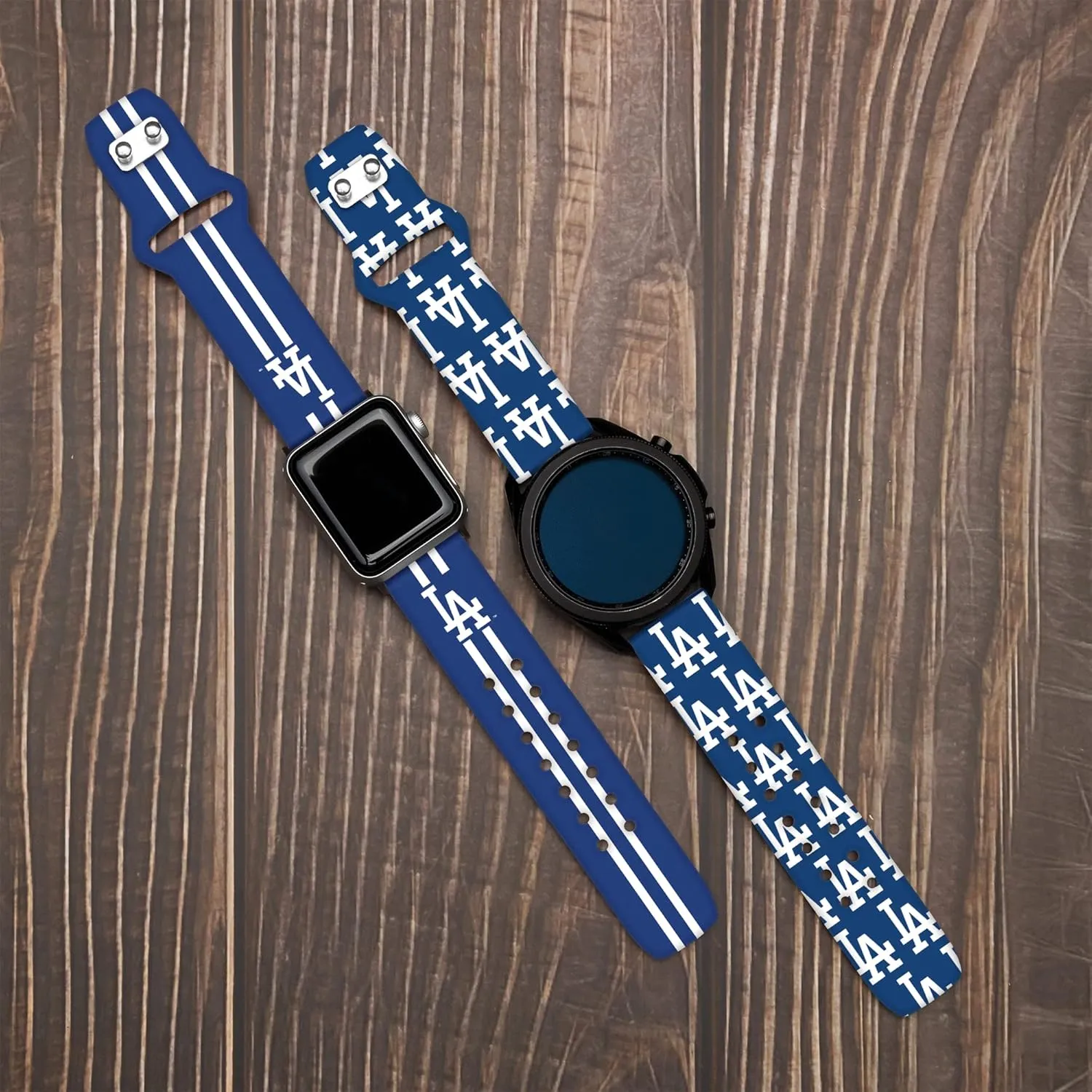 Game Time Los Angeles Dodgers Quick Change HD Watch Band Compatible with Samsung and More