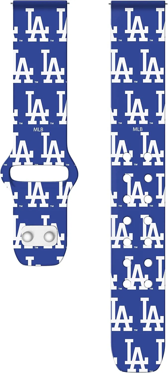 Game Time Los Angeles Dodgers Quick Change HD Watch Band Compatible with Samsung and More