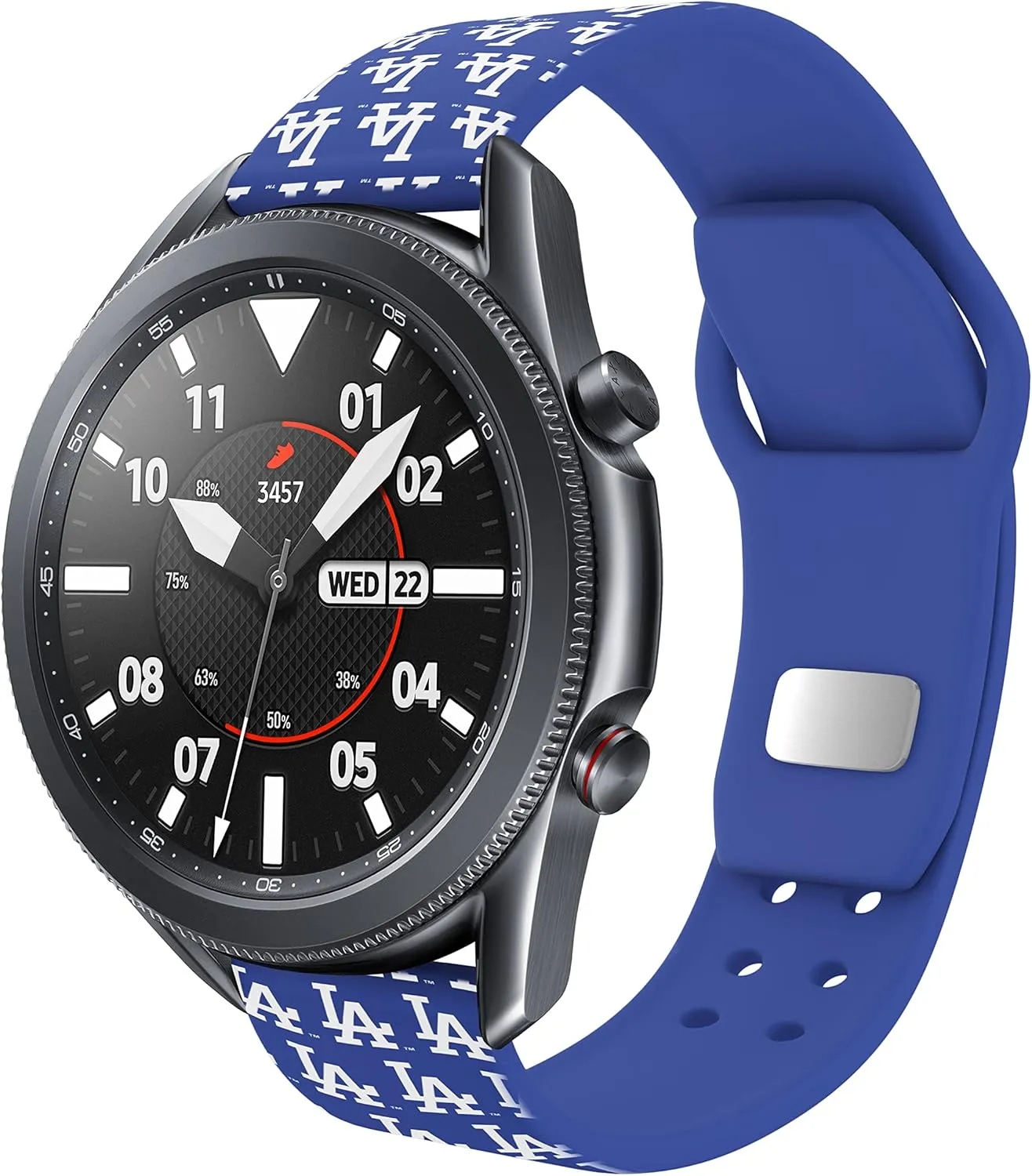 Game Time Los Angeles Dodgers Quick Change HD Watch Band Compatible with Samsung and More