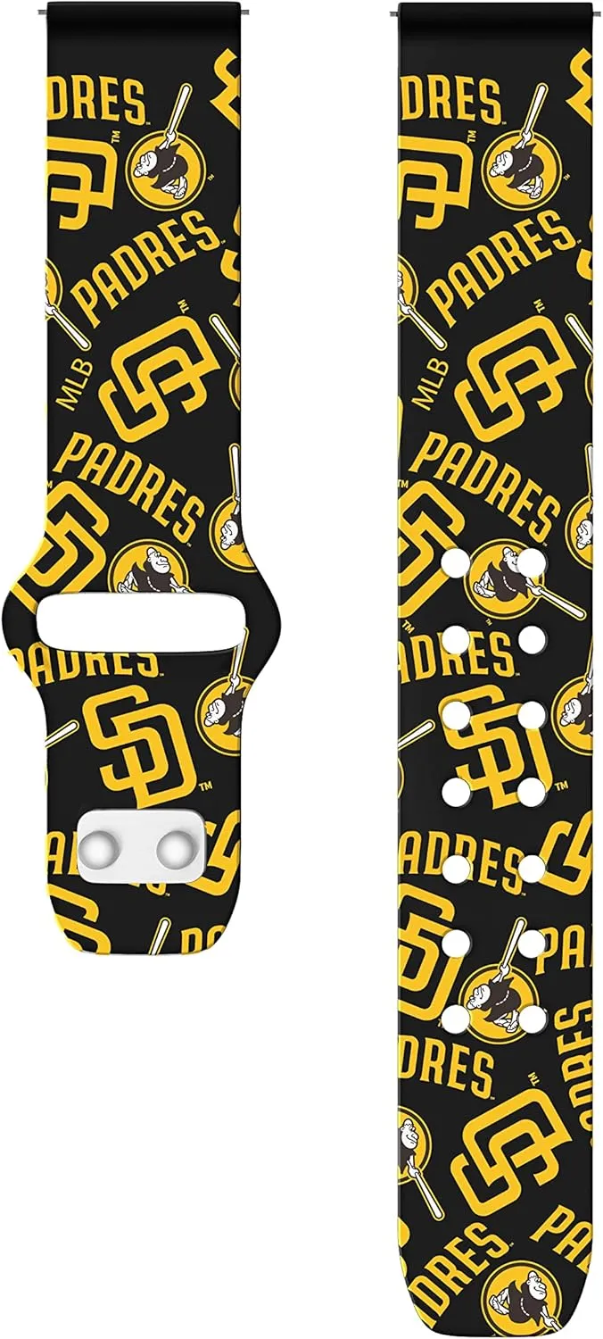 Game Time San Diego Padres Quick Change HD Watch Band Compatible with Samsung and More
