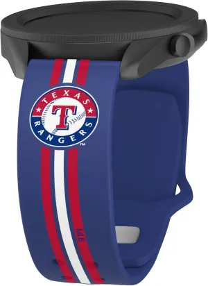Game Time Texas Rangers Quick Change HD Watch Band Compatible with Samsung and More