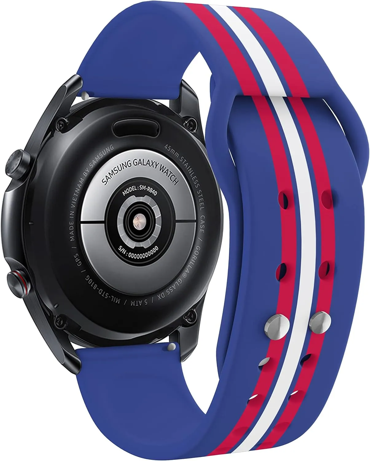Game Time Texas Rangers Quick Change HD Watch Band Compatible with Samsung and More