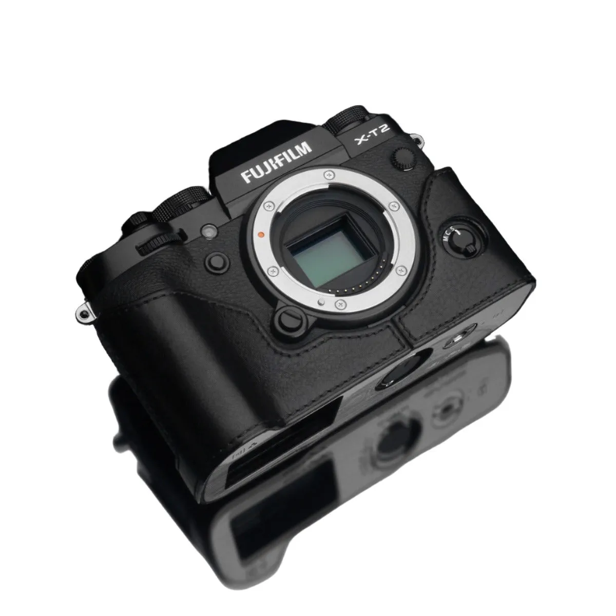 Gariz XS-CHXT2BK Black Genuine Leather Half Case for Fujifilm Fuji X-T2 / X-T3