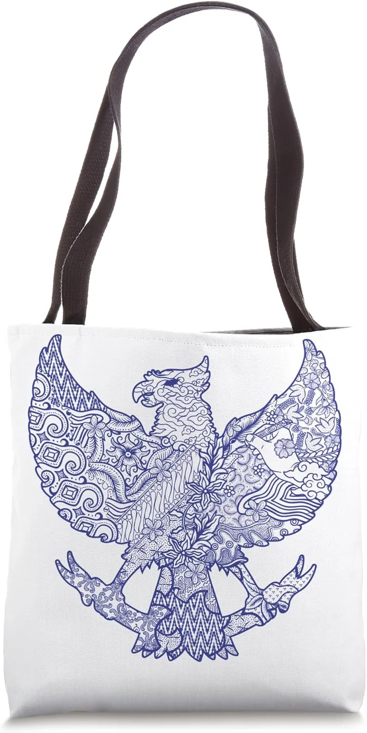 Garuda in Batik Pattern Tote Bag