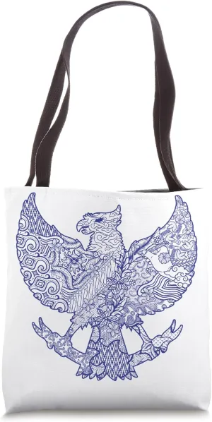 Garuda in Batik Pattern Tote Bag
