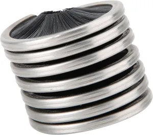 Gear Rope Brush, Nylon Stainless Steel Climbing Rope Cleaner, Black Rope Cleaning Brush for Rope Way Mountaineering Cave Exploration Aerial Work