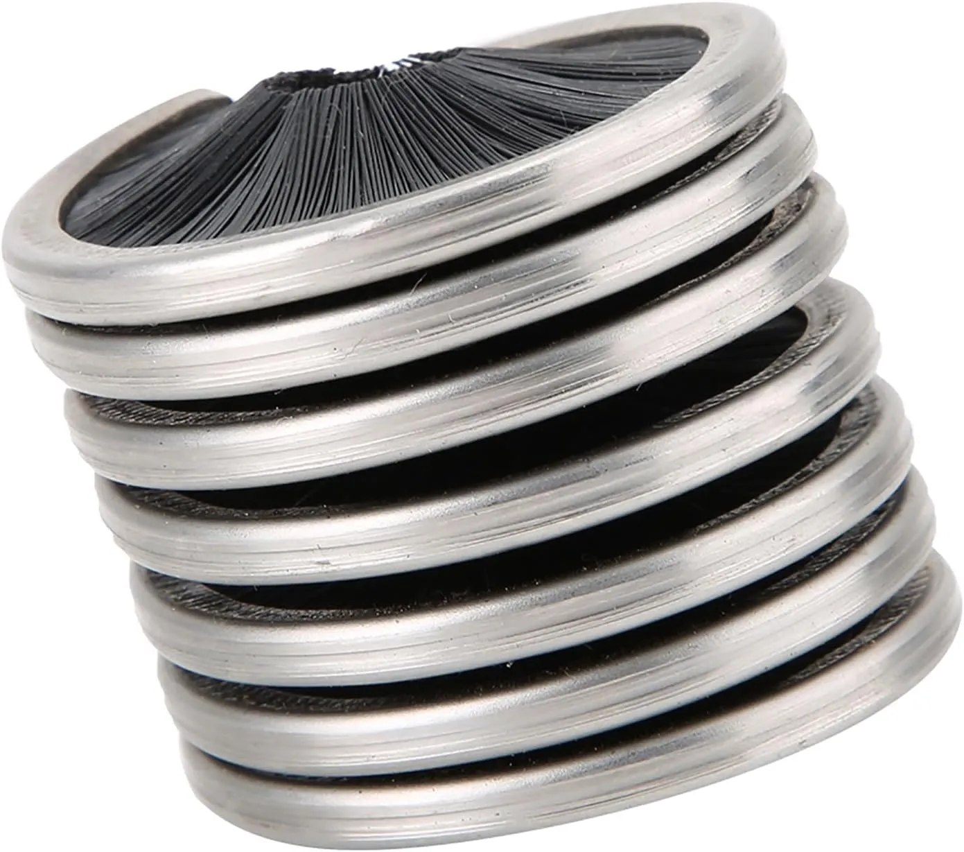 Gear Rope Brush, Nylon Stainless Steel Climbing Rope Cleaner, Black Rope Cleaning Brush for Rope Way Mountaineering Cave Exploration Aerial Work
