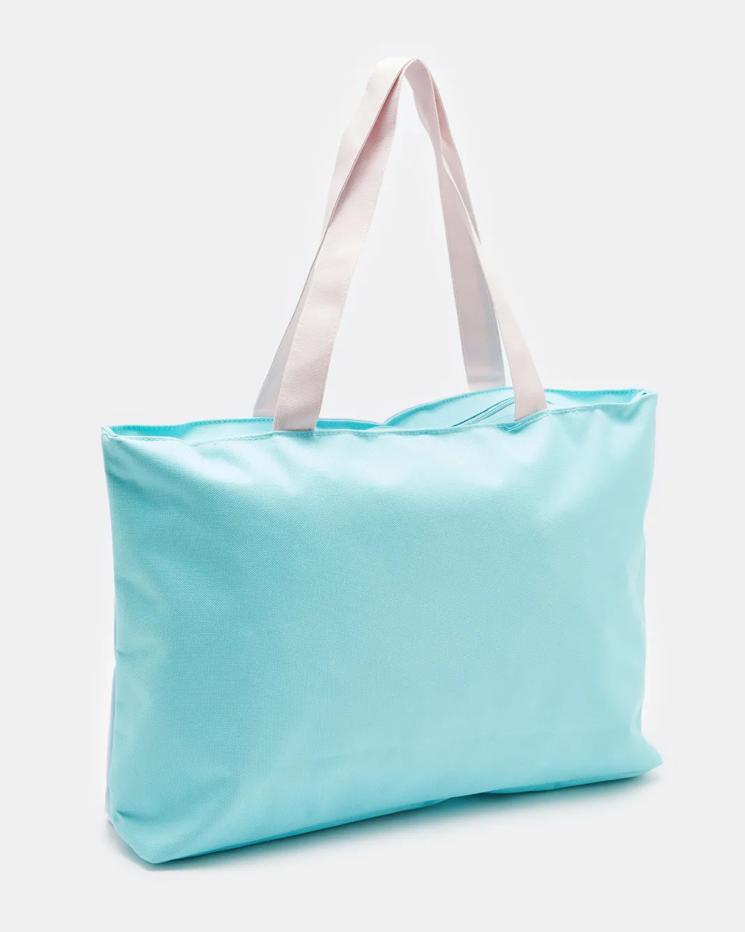 Girls Blue And Pink Stitch Tote Bag