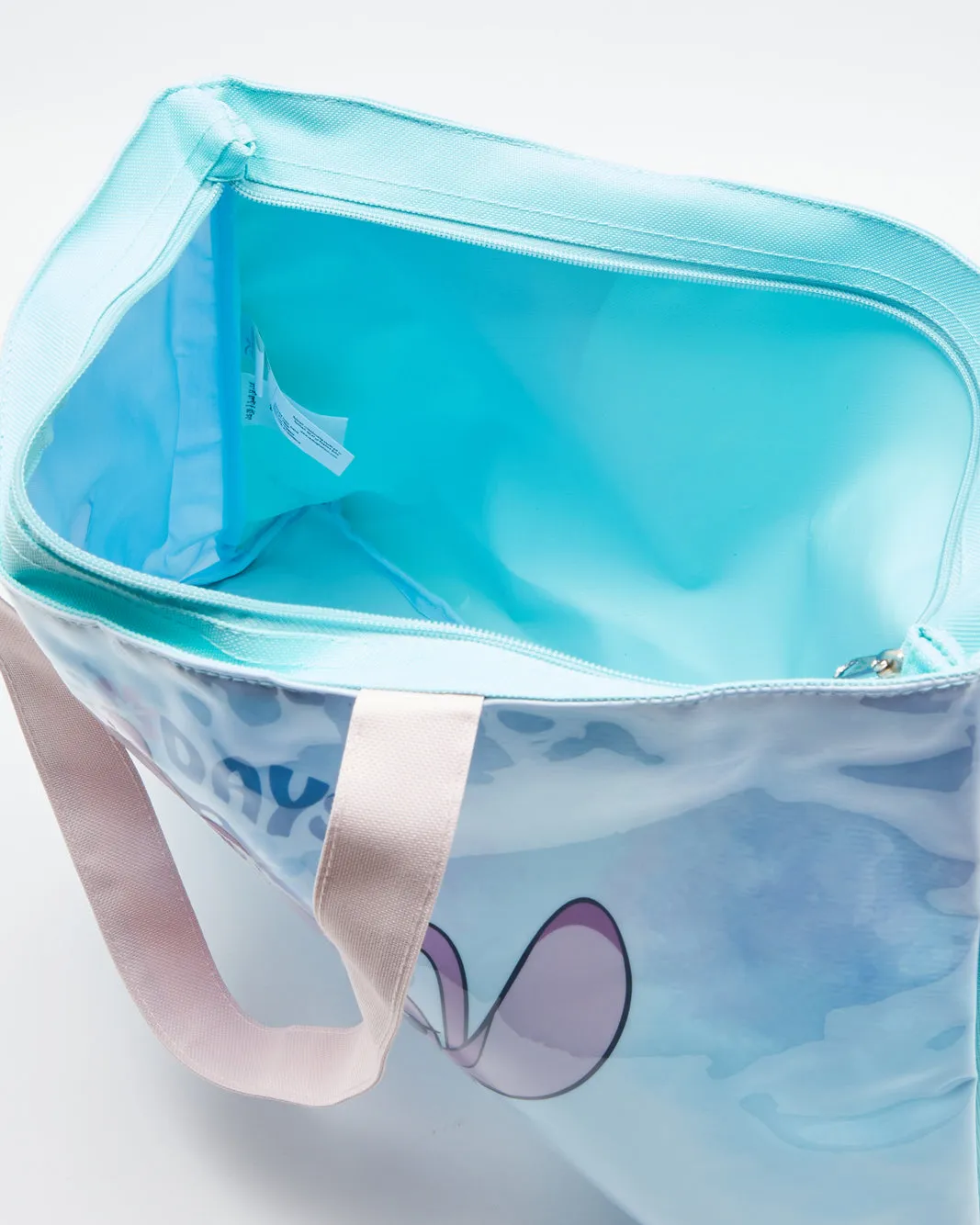 Girls Blue And Pink Stitch Tote Bag