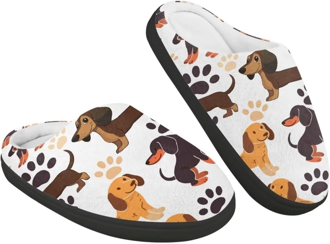 Girl's Cozy Plush House Slippers Soft Fluffy Home Shoes Comfortable Warm Slippers Cute Animals Print Slippers Non Slip Bedroom Slides for Indoor Outdoor US 9-15