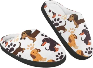 Girl's Cozy Plush House Slippers Soft Fluffy Home Shoes Comfortable Warm Slippers Cute Animals Print Slippers Non Slip Bedroom Slides for Indoor Outdoor US 9-15