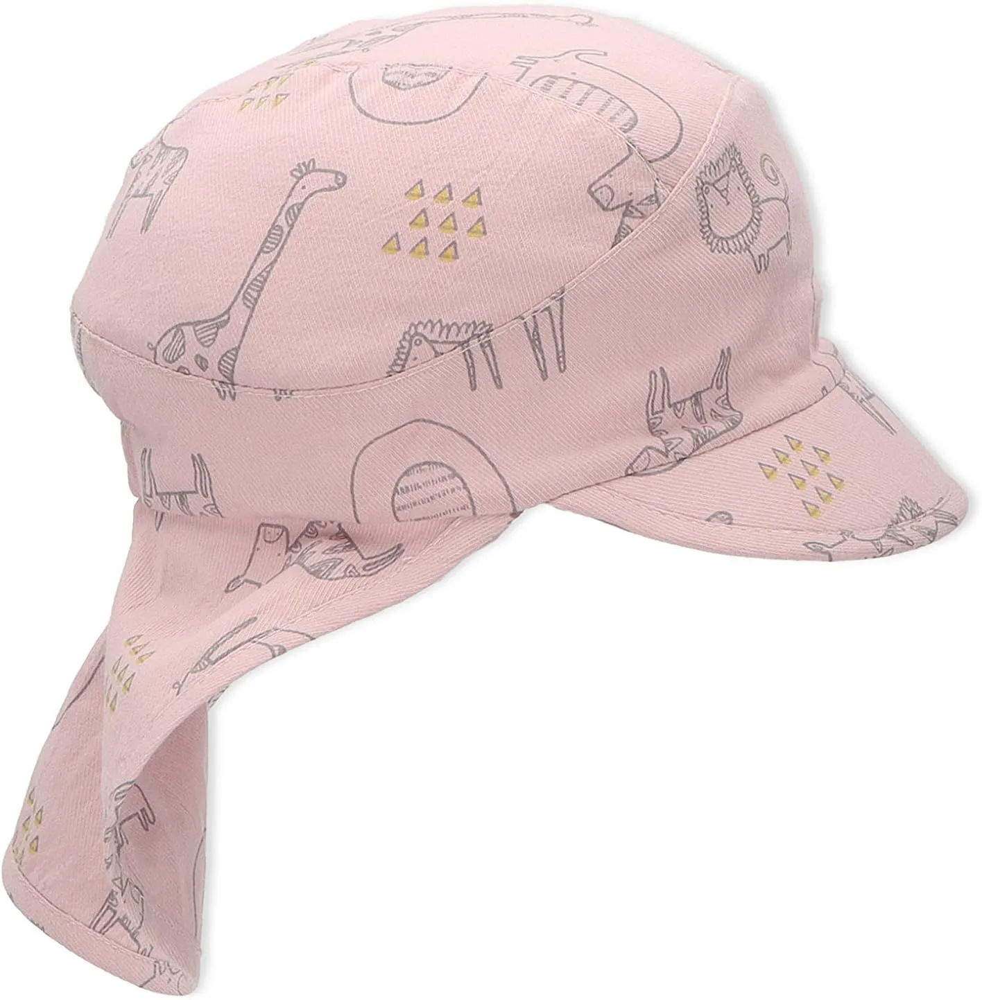 Girl's Schirmmütze Mit Nackenschutz Zoo Sun Hat