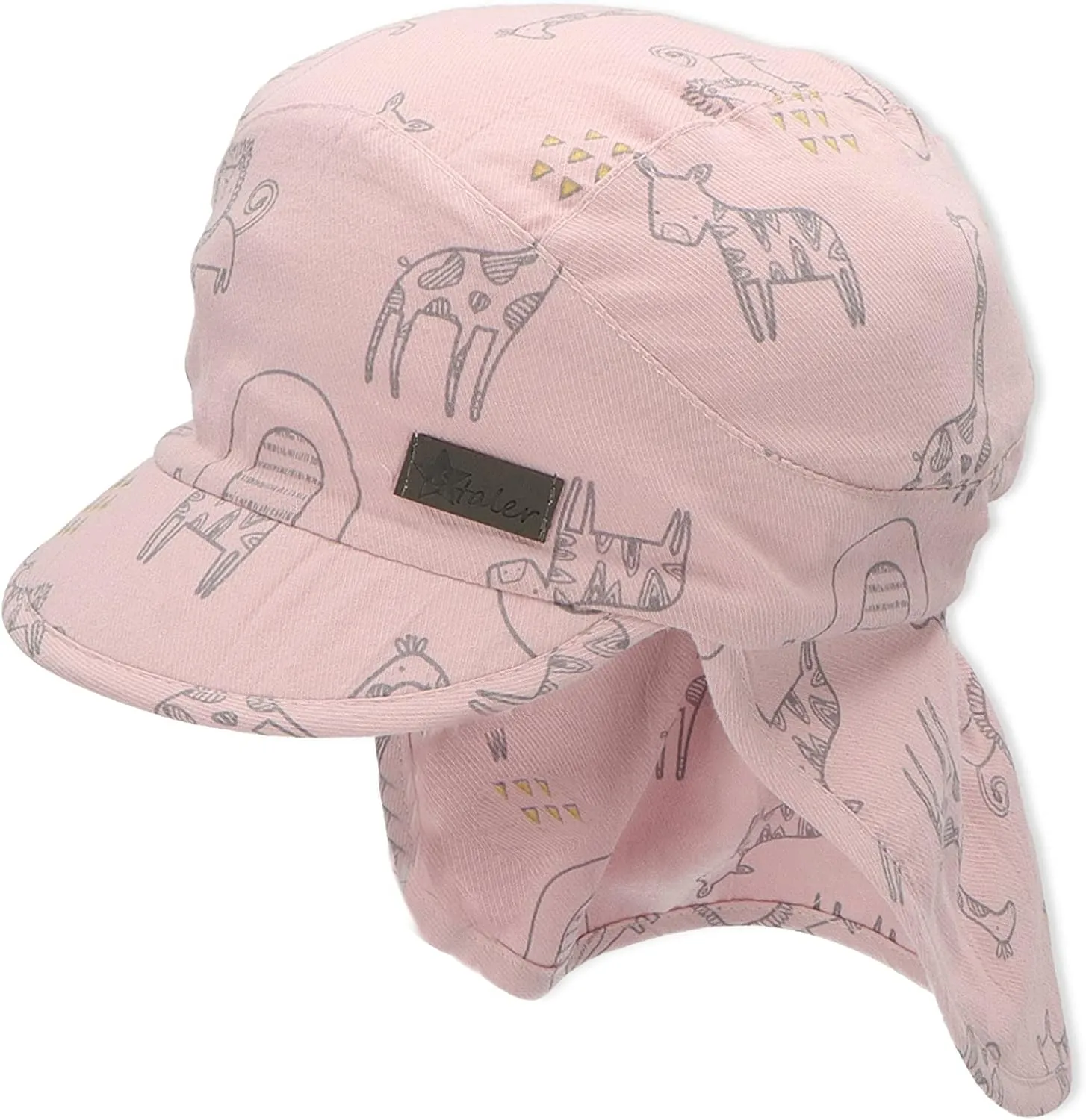 Girl's Schirmmütze Mit Nackenschutz Zoo Sun Hat