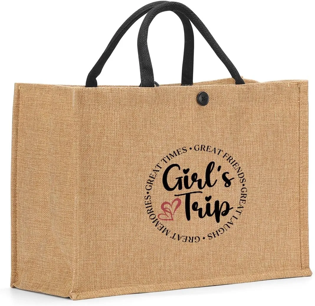 Girls Trip Gifts Tote Bag for Women's Weekend & Beach Trips