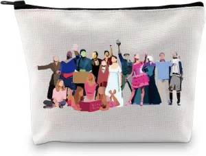 GJTIM Musical Characters Zipper Pouch Musical Theatre Fans Gift Makeup Bag for Theater Lover (Musical Characters Bag)