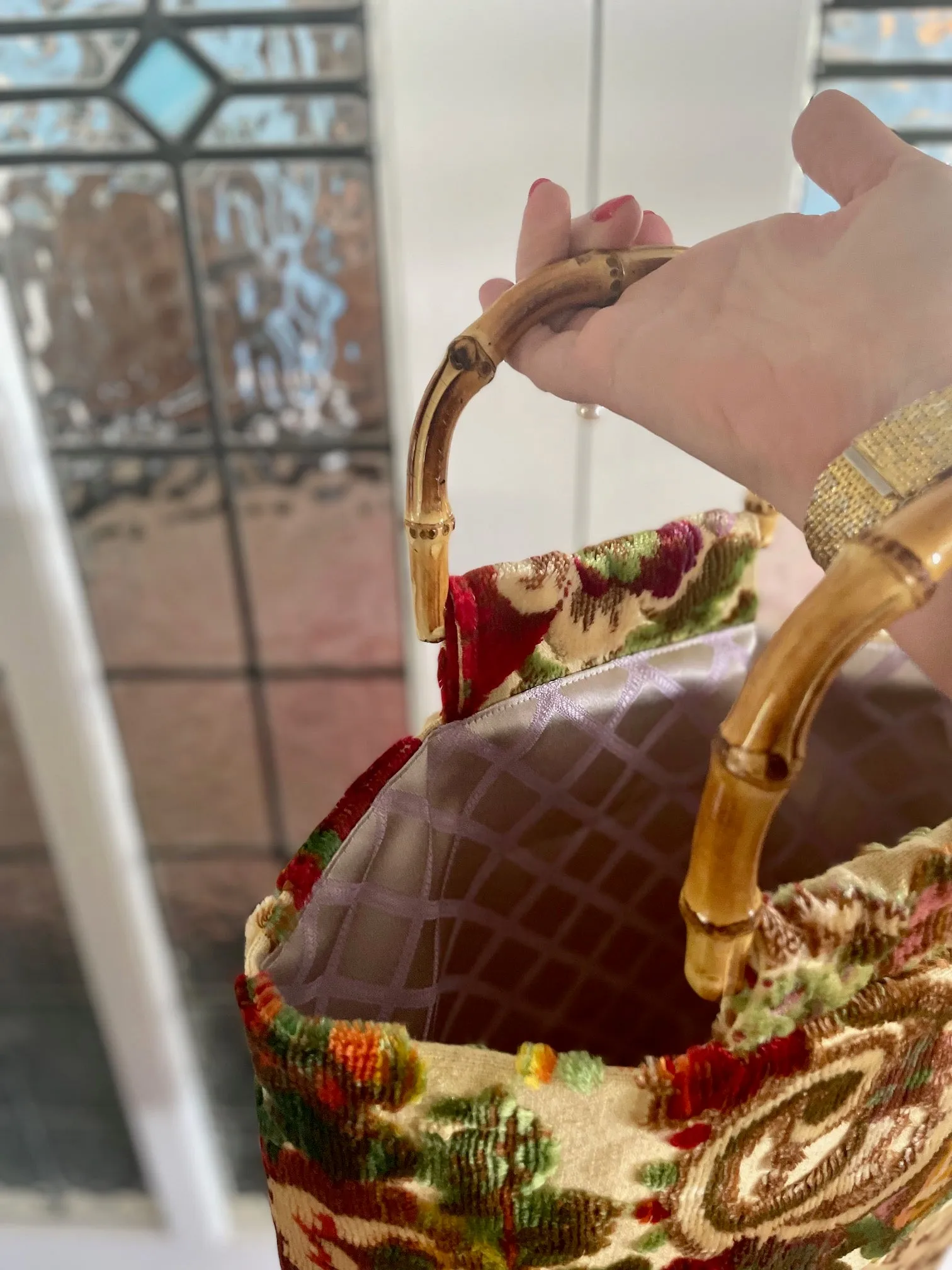 Glory luxe tote: bright   bamboo